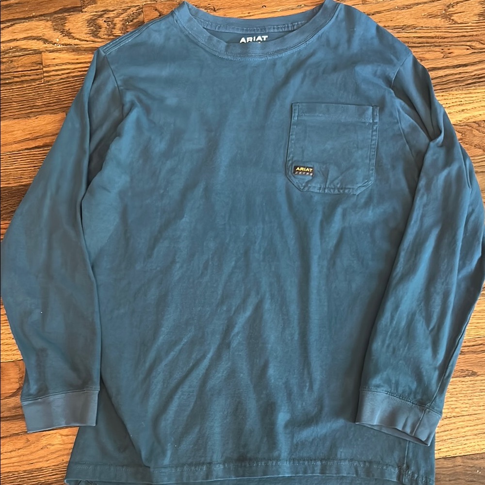 Ariat Blue Long Sleeve Tee Casual Comfort